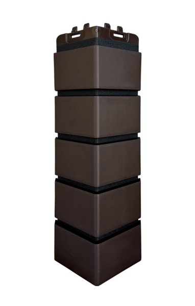 Угол Grand Line клинкерный кирпич ПРЕМИУМ Шоколадный (шов RAL 9005) купить в Москве