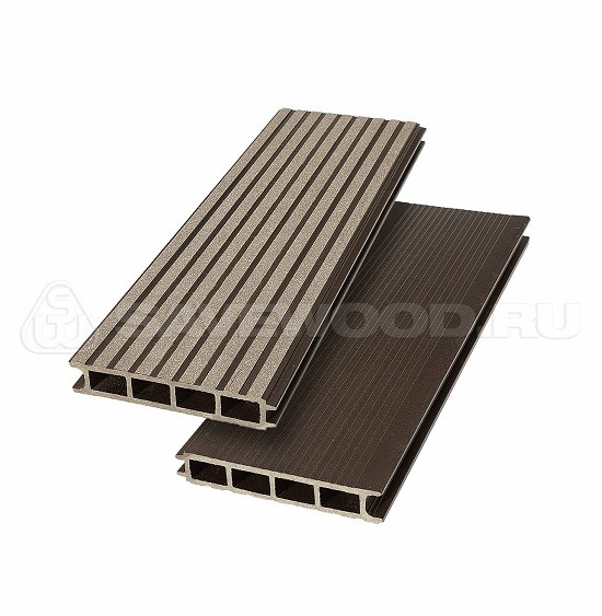 Террасная доска из ДПК SW Ulmus «SaveWood» темно-коричневый купить в Москве