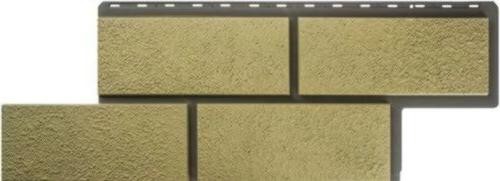 Фасадная панель Альта-Профиль Неаполитанский камень - Песчанный купить в Москве