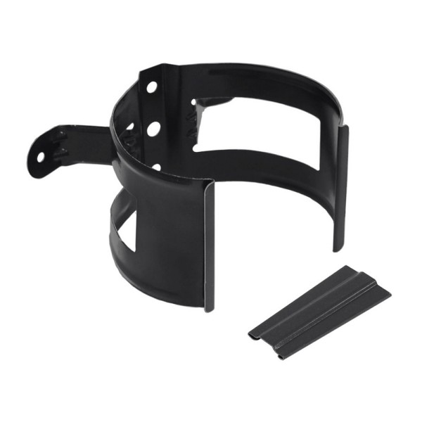 Водосток Grand Line 125x90 – Хомут трубы (на дерево) RAL 9005 купить в Москве