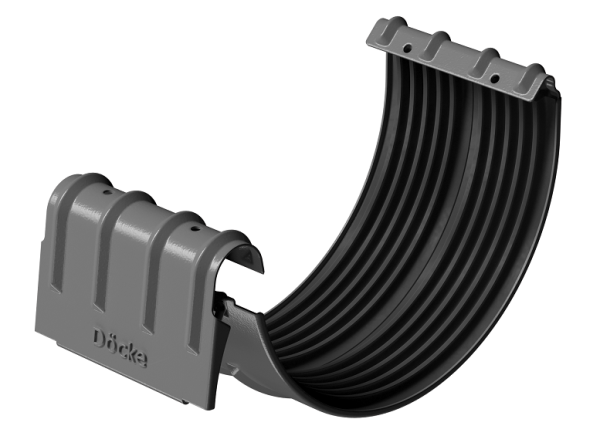 Соединитель желобов D125 Döcke STAL PREMIUM Графит, (RAL 7024) купить в Москве