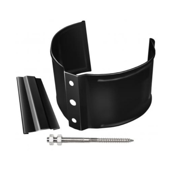 Водосток Grand Line 125x90 – Хомут трубы (на кирпич) RAL 9005 купить в Москве