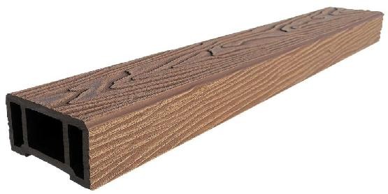 Перила ДПК 3D GardenParkett фактура дерева Светло-коричневый купить в Москве