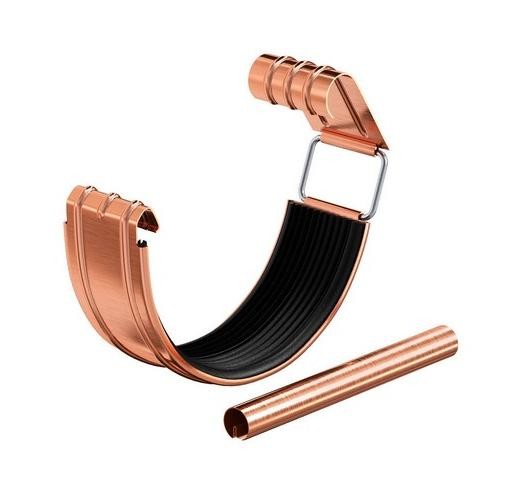 Водосток Aquasistem, система 150/100 - Соединитель желоба с уплотнителем медный купить в Москве