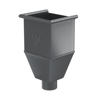 Водосток Aquasistem, система 125x90 - Воронка_водосборная удлиненая RR 23 Маренго