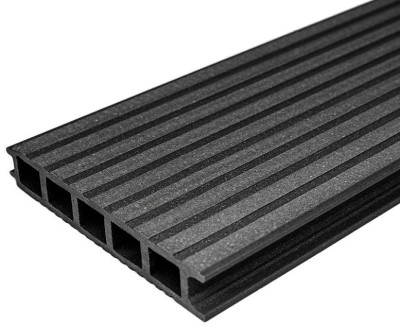 Террасная доска из ДПК бесшовная holzhof, Антрацит