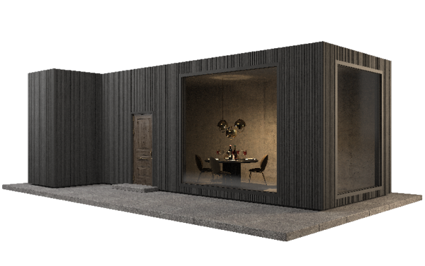 Фасадная панель GRINDERDECO, ДПК,двухсторонняя Серый базальт купить в Москве