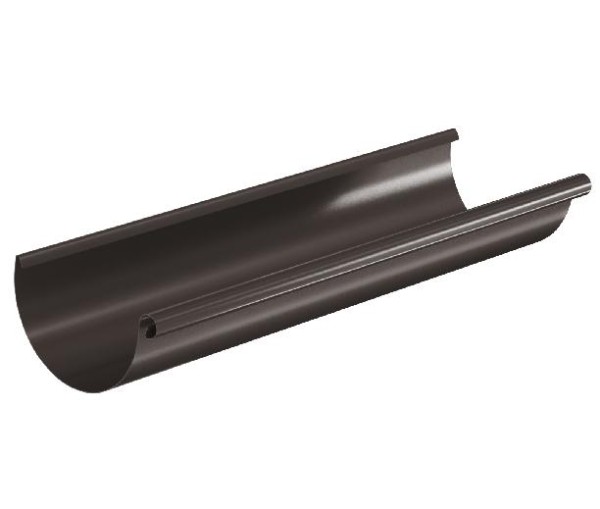 Водосток Aquasistem, система 125x90 - Водосточный желоб 3.00м RR 32 Тёмно-Коричневый купить в Москве