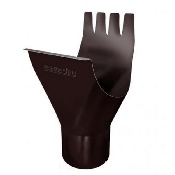 Водосток Grand Line 125x90 – Воронка желоба RAL 8017 купить в Москве