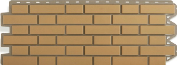 Фасадная панель Альта-Профиль, Кирпич Клинкерный, Бежевый купить в Москве