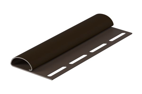 Финишная планка для сайдинга Элит, Коричневая купить в Москве