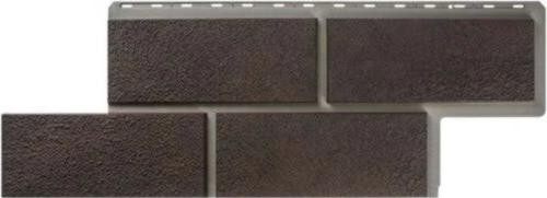 Фасадная панель Альта-Профиль Неаполитанский камень - Коричневый купить в Москве