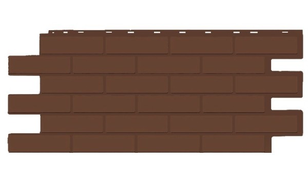 Фасадная панель T-Siding Кирпич Модерн Эко Браун купить в Москве