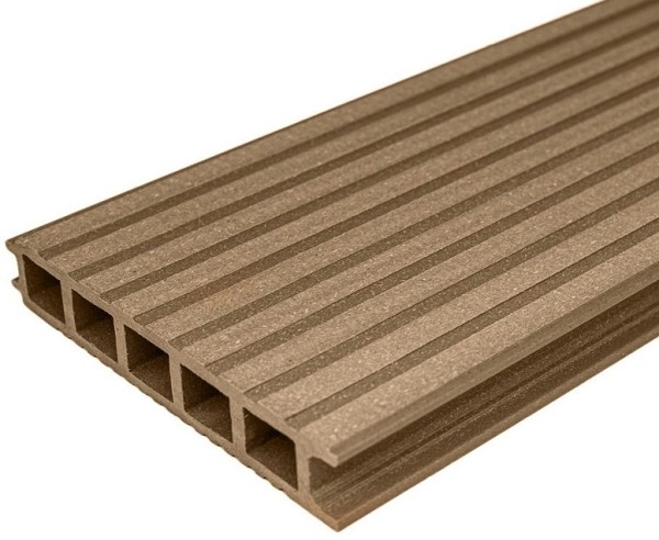 Террасная доска из ДПК бесшовная holzhof, Орех купить в Москве