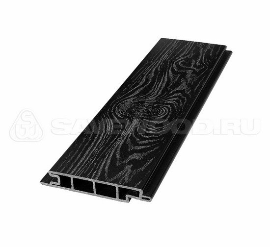 Террасная доска из ДПК SW Padus тангенциальный распил «SaveWood» черный купить в Москве