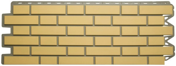 Фасадная панель Альта-Профиль, Кирпич Клинкерный, Желтый купить в Москве