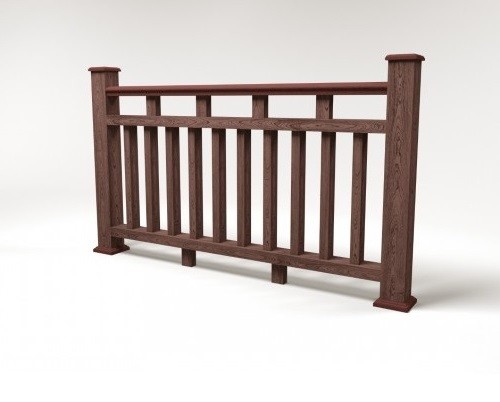 Ограждение из ДПК FG8 шоколад купить в Москве