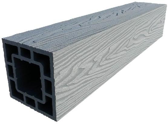 Столб опорный ДПК 3D GardenParkett фактура дерева Серый купить в Москве