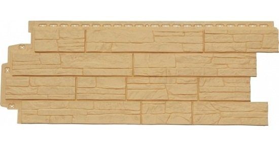 Фасадная панель Grand Line Сланец песочный купить в Москве