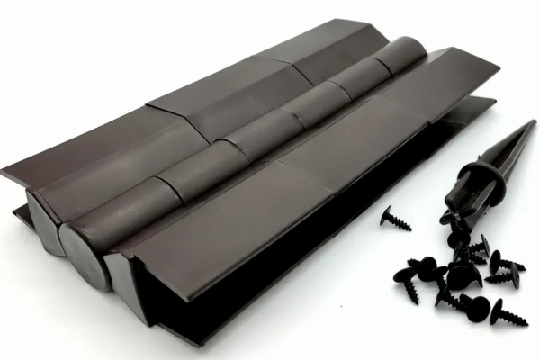 Угловой элемент поворотный, пластиковый от 60° до 300° для доски 225х30 мм из ДПК коричневый Holzhof  купить в Москве