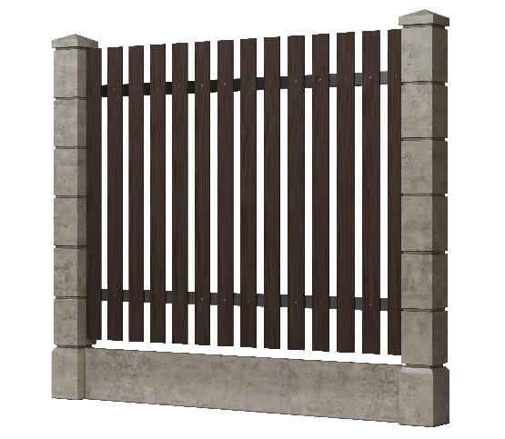 Заборная доска GRINDERDECO, ДПК, шлифованная Венге купить в Москве