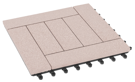 Модульный паркет ДПК GRINDERDECO Комфорт 6 Выбеленный дуб купить в Москве