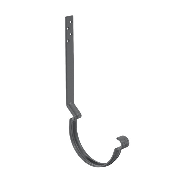 Водосток Aquasistem, система 125x90 - Крюк крепления желоба удлиненный RR 23 Маренго купить в Москве